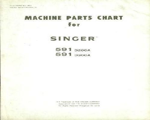 Singer 591 D200A - 591 D300A manual